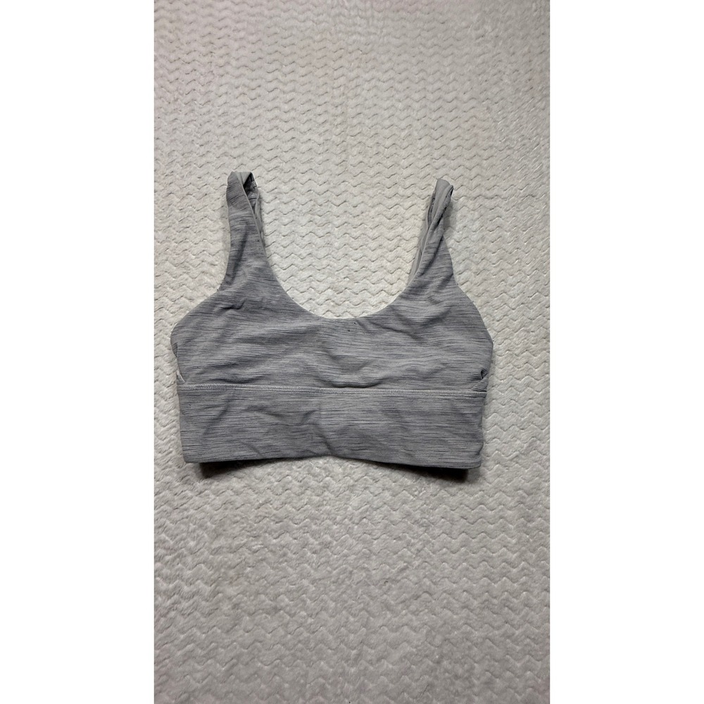 Lululemon Align reversible Bra Heathered Grey W2CYOS Size 6/small